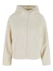 Urban Classics Urban Classics Ladies Short Hooded Sherpa Jacket in whitesand