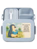 Mr. & Mrs. Panda MEPAL Bentobox Pinguin Buch Design mit Spruch in Blau Pastell