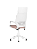 Beliani Bürostuhl DELIGHT in Rosa/Weiß - (W) 64 x (H) 116 x (L) 64 cm