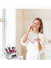 relaxdays Make Up Organizer in Transparent - (B)25,5 x (H)18 x (T)17,5 cm