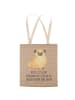Mr. & Mrs. Panda Shopper-Tasche Mops mit Spruch in Hundeglück