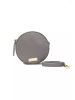 Pompei Donatella Grau Leder Damen Umhänge- Tasche
