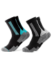 Occulto 2er Pack Wandersocken Gerlinde in Blau-Schwarz