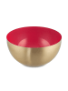 relaxdays 2 x Salatschüssel in Rot/ Gold - Ø 20 cm