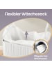 SONGMICS Wäschekorb Ronex in Weiß - (B)55.5 x (H)61 x (T)34.5 cm