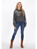 VIRITA Women Sweater in Dark Grey Melange