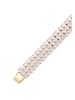 faina Women Crystal-Studded Bracelet in Rose Gold White