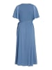Vila Elegantes Wickelkleid mit Gürtel Maxi Long Dress VIRILLA in Blau-3