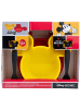 Disney Mickey Mouse Kindergeschirr-Set 4-teilig Teller, Schale & Besteck