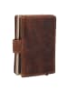Greenburry Vintage Geldbörse RFID Schutz Leder 7.5 cm in brown