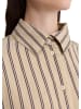 Marc O'Polo Crinkle-Streifenbluse relaxed cropped in Medium Beige