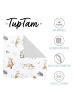 TupTam 2er- Set Kissenbezüge in weiß/bronze