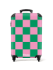 NoBoringSuitCases Suitcase Karierter Druck in Rosa und Grün –