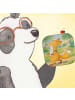 Mr. & Mrs. Panda Bierdeckel Fuchs Joggen Design ohne Spruch in Weiß