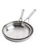 KitchenAid Pfannen-Set Multiply 20+28cm in silber