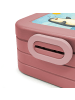 Mr. & Mrs. Panda Lunch Box Pinguin Surfer Design mit Spruch in Rot Pastell