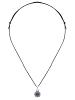 mantraroma 925er Silber - Kettenanhänger (L) 13 x (B) 23 mm mit Amethyst