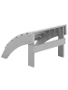 Beliani Gartenstuhl ADIRONDACK in Grau - (W) 50 x (H) 34 x (L) 43 cm