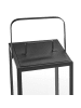 Beliani Laterne LEPAR in Schwarz - (W) 18 x (H) 41 x (L) 18 cm