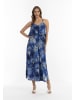faina Damen Maxikleid Mit Animal-Print in Königsblau