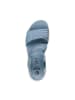 Jana Coshy Sandalen mit Klettverschluss Blau