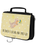 Mr. & Mrs. Panda Kosmetiktasche Sommer Meer Strand mit Spruch in Gelb Pastell