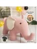 Crochetts 2er-Set Elefant in Rosa – (B)90 x (H)48 x (T)35 cm