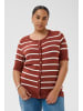 KAFFE curve Strickjacke KClizzy Regular fit in Henna / Chalk Stripe