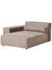Beliani Chaiselongue HELLNAR in Braun - (W) 102 x (H) 70 x (L) 176 cm rechtsseitig