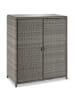 tectake Aluminium Gartenschrank, 75 kg Belastbarkeit, 84,5 x 40,5 x 103,5 cm
