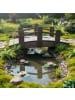 relaxdays Gartenbrücke in Braun - (B)32 x (H)25 x (T)70 cm
