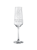 Mr. & Mrs. Panda Champagnerglas Otter Muschel mit Spruch in Transparent