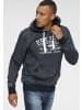H.I.S. Kapuzensweatshirt in marine-meliert