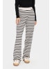 SAINT TROPEZ Casual Hose MilaSZ Gerade Passform in Gray Morn Mila Stripe