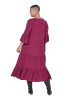Studio Untold Midikleid in aubergine
