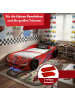 Coemo Autobett GTE im Rennwagen-Design mit Lattenrost in Rot