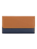MYWALIT Tri-fold Zip Wallet Geldbörse Leder 17 cm bosco