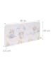 relaxdays Kindergarderobe "Bär" in Weiß/ Blau - (B)40 x (H)20 x (T)5,5 cm