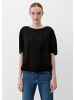 s.Oliver Bluse kurzarm in Schwarz