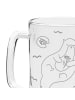 Mr. & Mrs. Panda Gravur Bierkrug Otter Seerose ohne Spruch in Transparent