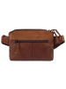 SPIKES & SPARROW Gürteltasche echt Leder in cognac