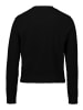 BETTY & CO Strick-Cardigan mit Reißverschluss in Schwarz