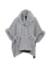 Usha Women Poncho in Hellgrau