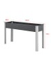 en.casa Hochbeet Beverwijk in Grau (L)125cm