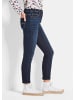 GOLDNER 7/8-Jeanshose Slim Fit Jeans BELLA  mit Dehnbund in dunkelblau