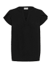 Kaffe Kurzarm-Bluse KAhaley Regular fit in Black Deep