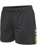 Hummel Hummel Kurze Hose Hmlactive Multisport Damen Atmungsaktiv Feuchtigkeitsabsorbierenden in OBSIDIAN/SULPHUR SPRING