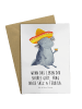 Mr. & Mrs. Panda Klappkarte Axolotl Tequila mit Spruch in Weiß