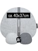 DuneDesign 4er Set Filz Stuhlkissen Hygge in Grau
