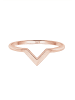 Elli Ring 925 Sterling Silber Pfeil, Geo in Rosegold